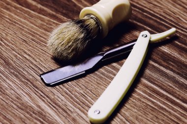 jilet gibi keskin sabun fırça retro