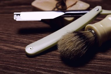 jilet gibi keskin sabun fırça retro