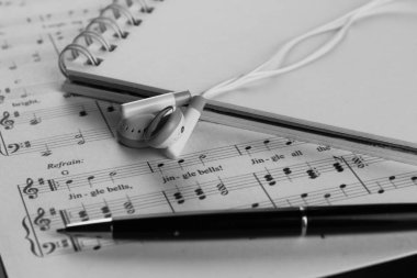 Notalar birkaç aksesuarları ile