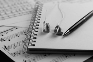 Notalar birkaç aksesuarları ile