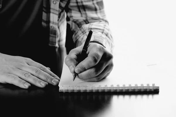Pen writing hand student — Stock Photo, Image