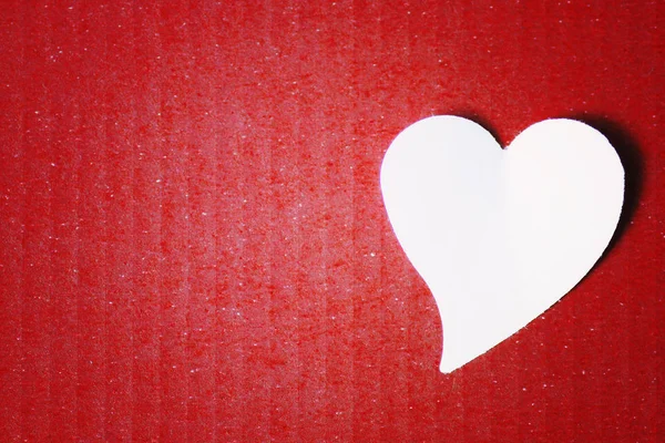 Cardboard heart shape — Stock Photo, Image
