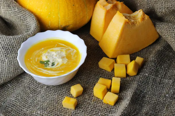 Calabaza sopa de cocina — Foto de Stock