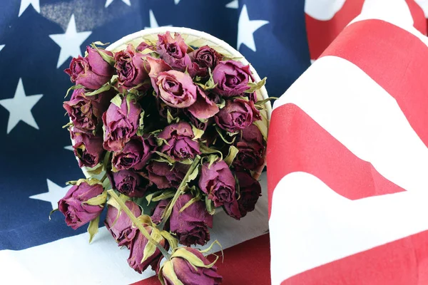 US flag rose flower