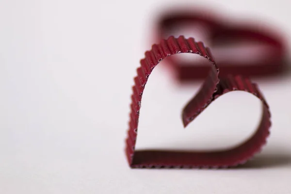 Heart shape paper red — Stock Photo, Image