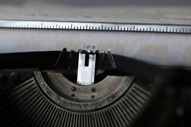 Retro daktilo kağıt