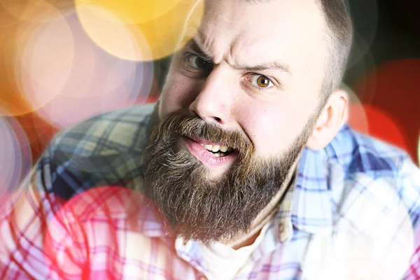 Retrato de uma barba de homem — Fotografia de Stock
