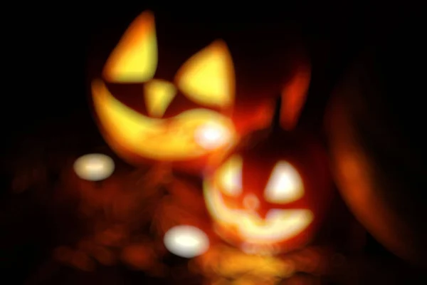 Halloween-Kürbisblätter fallen — Stockfoto