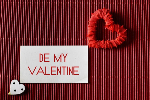 Valentine dag papir hjerteform - Stock-foto