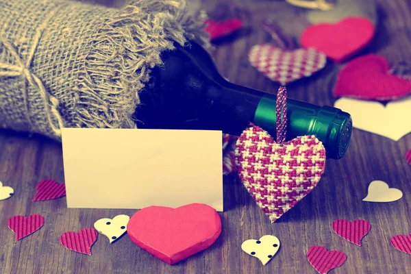 Amor coração forma têxtil fundo — Fotografia de Stock
