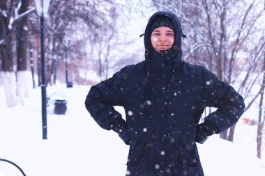 Kış erkeklerin sakal