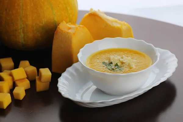 Calabaza sopa de cocina — Foto de Stock