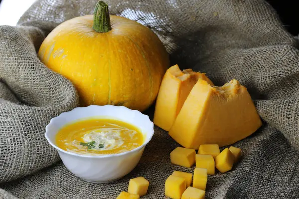 Calabaza sopa de cocina — Foto de Stock