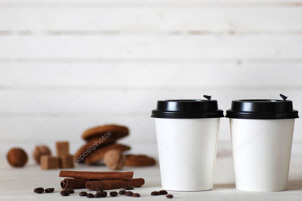 coffe paper cup bean