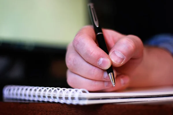 Hand write pen paper — Stock Photo, Image