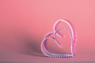 Kalp şekli kağıt kırmızı