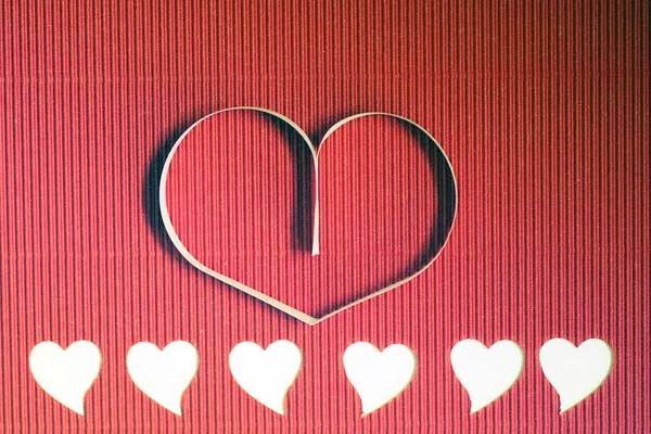 Heart shape text happy retro — Stock Photo, Image