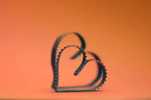 Szív alakú szöveg boldog retro — Stock Fotó