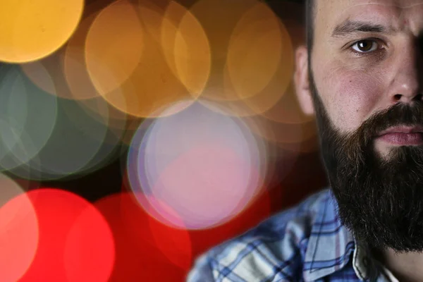 Retrato de una barba de hombre — Foto de Stock