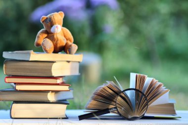 educaion kitap yığın sayfa açık