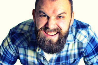 kafa portre yüz buruşturma dostum