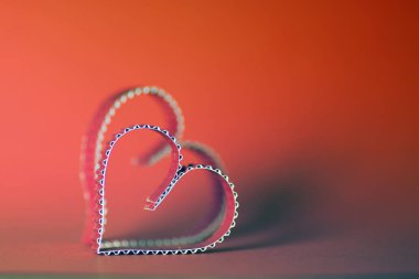 Kalp şekli metin mutlu retro