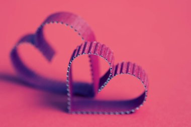 Kalp şekli metin mutlu retro