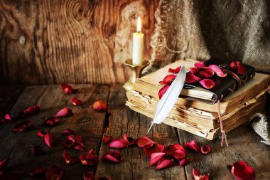 kitap kalem mum romantik