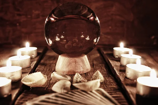 Future teller candle divination — Stock Photo, Image