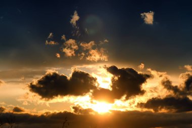 gün batımı bulut karanlık