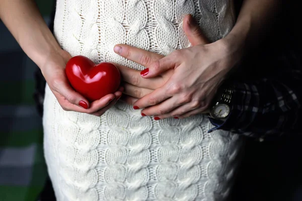 Herz Hand Paar Liebe — Stockfoto