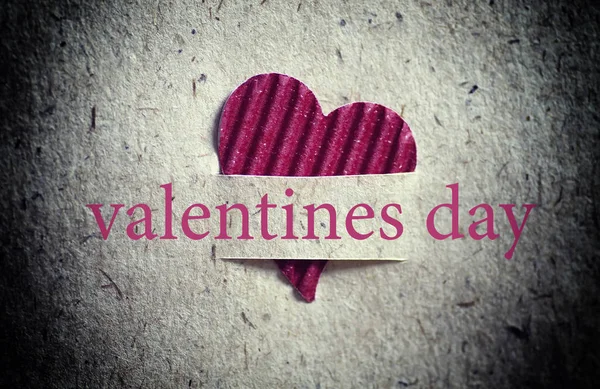 Szív alakú Valentin nap papír háttér — Stock Fotó