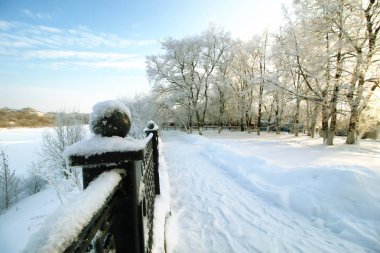 çit kapalı kar kış parkı