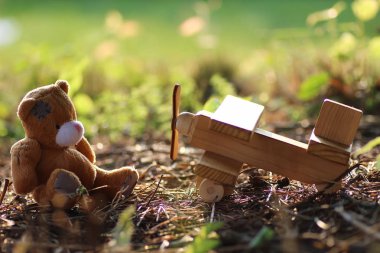 yerde yalnız oyuncak