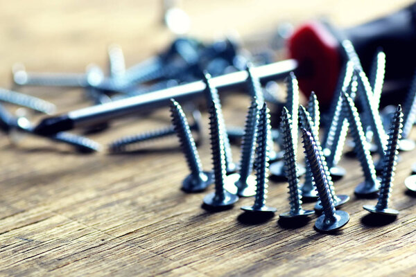 винты и отвертка Рулетка
