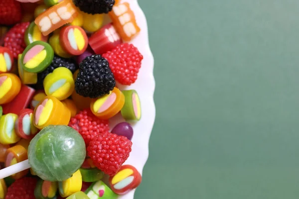 Permen manis warna kacang jelly — Stok Foto