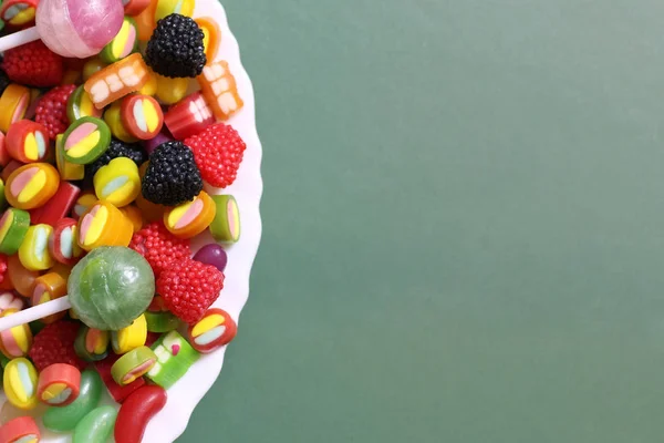 Permen manis warna kacang jelly — Stok Foto