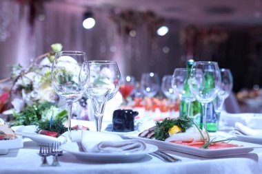 bir restoranda Candybar tablo