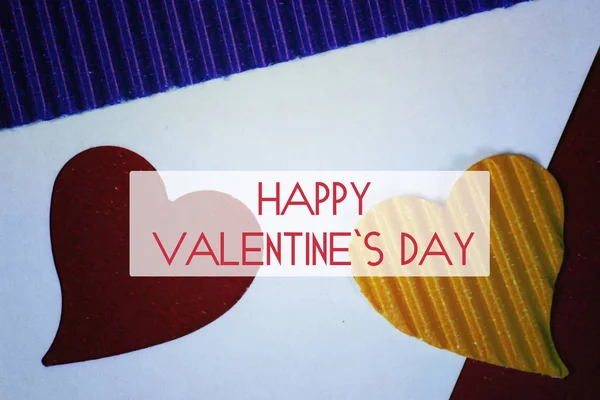 Valentijn papier hart vorm — Stockfoto