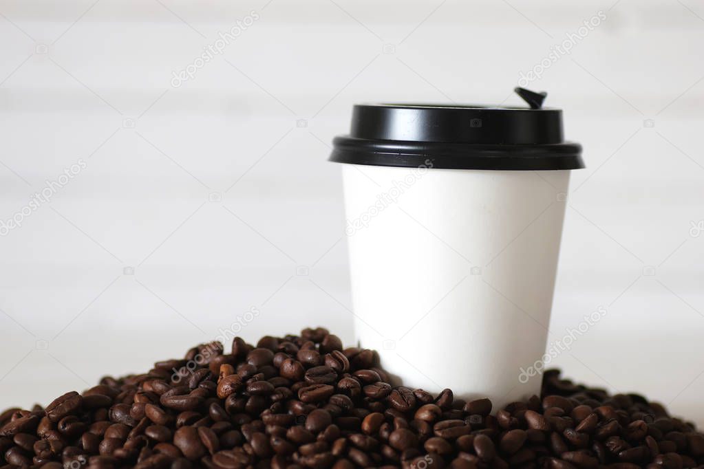 coffe paper cup bean