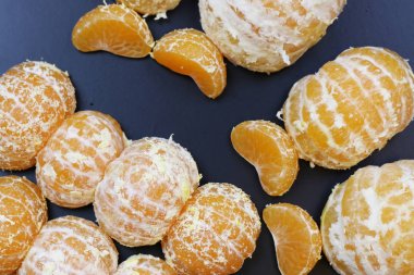 Mandarin meyvesi siyahı izole et