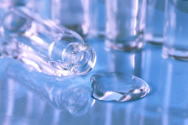 medical ampoules isolated