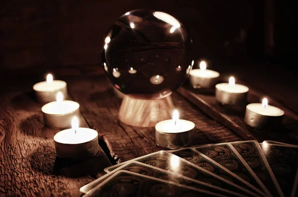 Future teller candle divination — Stock Photo, Image