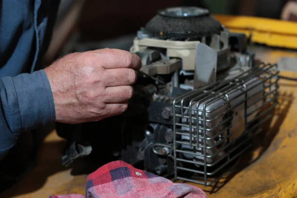 Çim biçme makinesi motoru tamiri