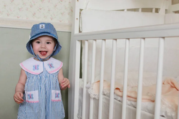 Kid sailor play at home — Stock Photo, Image