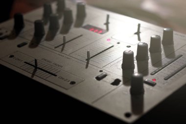 Öğeleri ve müzikal bir Dj tuş anahtarları ayrıntıları