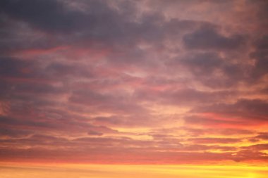 Parlak pembe renkli Kuzey sabah şafak