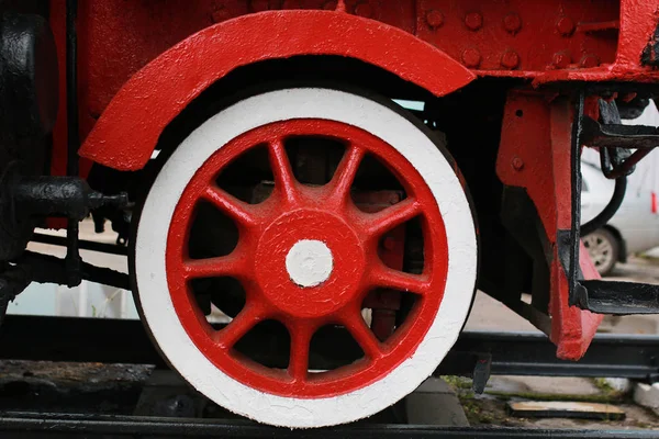 Vintage tren tren metal parçaların ayrıntıları — Stok fotoğraf