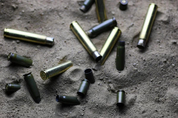 Bullet in the sand — Stock Photo, Image
