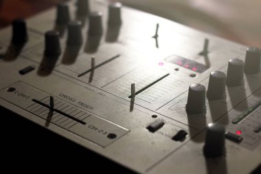 Öğeleri ve müzikal bir Dj tuş anahtarları ayrıntıları